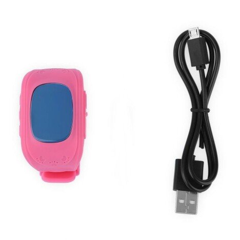 Ceas cu GPS Tracker si Telefon pentru copii iUni Kid60, Bluetooth, Apel SOS, Activity and sleep, Roz